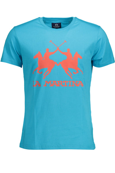 "LA MARTINA T-SHIRT MANICHE CORTE UOMO BLU"