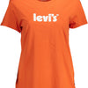 "LEVI'S T-SHIRT MANICHE CORTE DONNA ARANCIO"