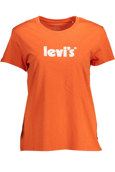 "LEVI'S T-SHIRT MANICHE CORTE DONNA ARANCIO"