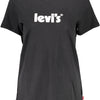 "LEVI'S T-SHIRT MANICHE CORTE DONNA NERO"