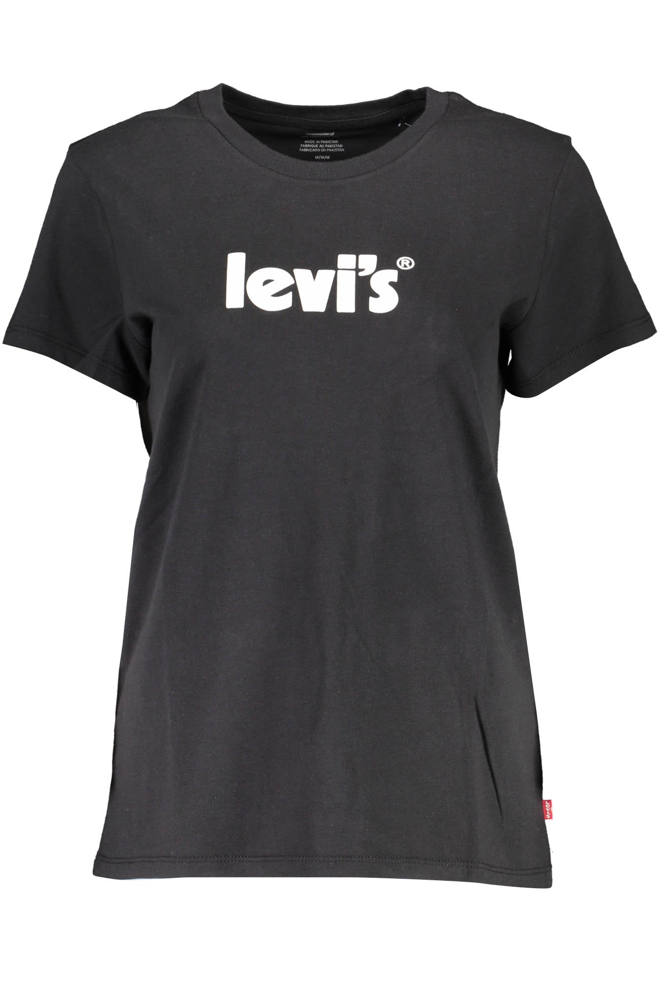 "LEVI'S T-SHIRT MANICHE CORTE DONNA NERO"