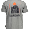 "NAPAPIJRI T-SHIRT MANICHE CORTE UOMO GRIGIO"