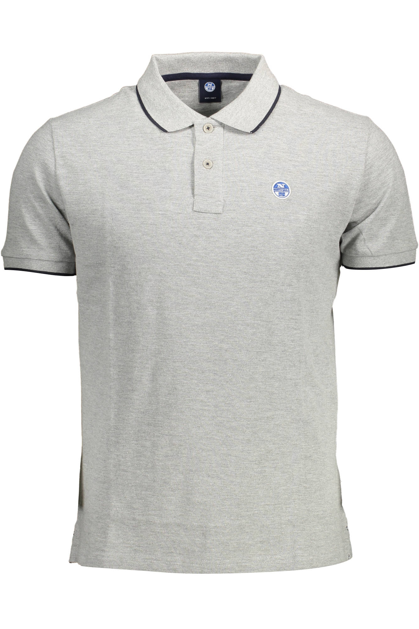 "NORTH SAILS POLO MANICHE CORTE UOMO GRIGIO"