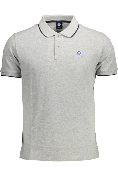 "NORTH SAILS POLO MANICHE CORTE UOMO GRIGIO"