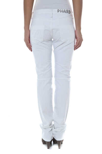 "PHARD PANTALONE DONNA BIANCO"
