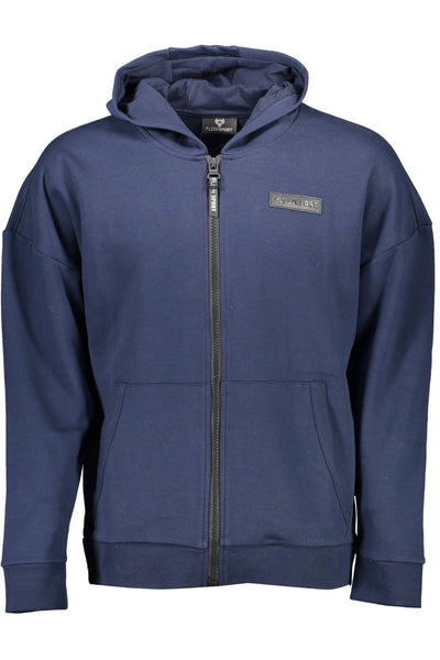 "PLEIN SPORT FELPA CON ZIP UOMO BLU"