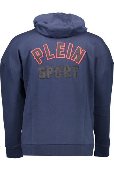 "PLEIN SPORT FELPA CON ZIP UOMO BLU"