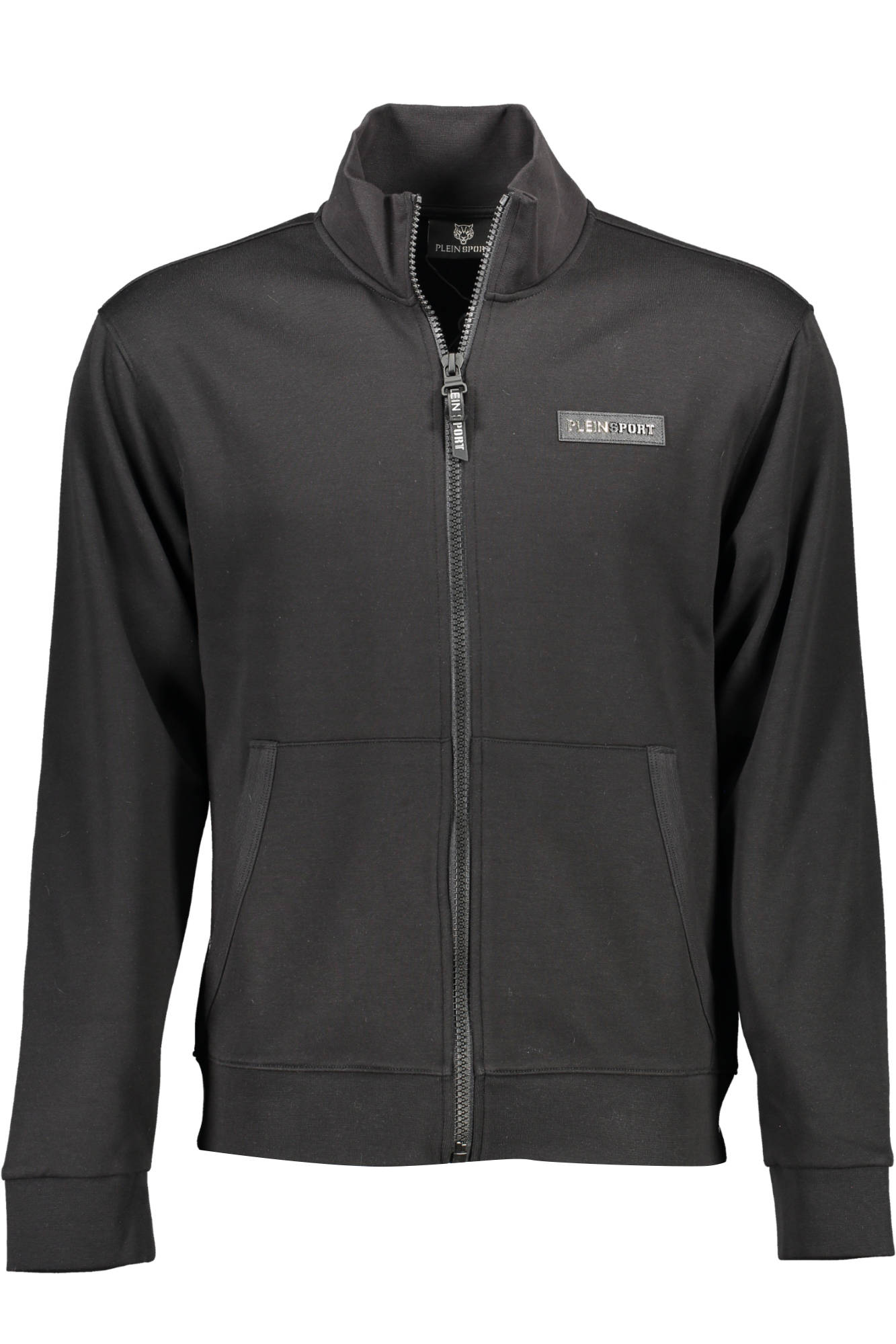 "PLEIN SPORT FELPA CON ZIP UOMO NERO"