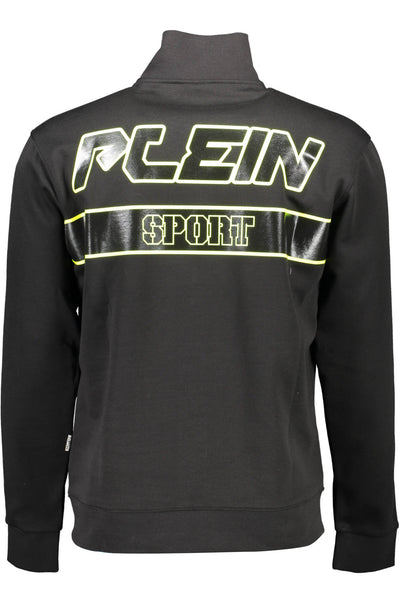 "PLEIN SPORT FELPA CON ZIP UOMO NERO"