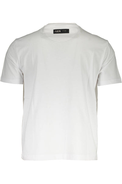 "PLEIN SPORT T-SHIRT MANICHE CORTE UOMO BIANCO"