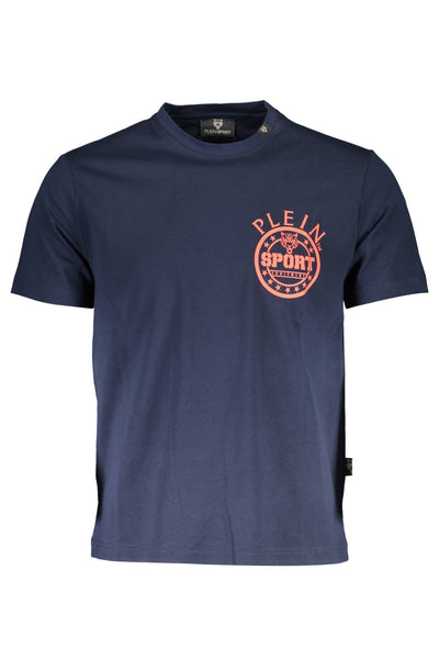 "PLEIN SPORT T-SHIRT MANICHE CORTE UOMO BLU"