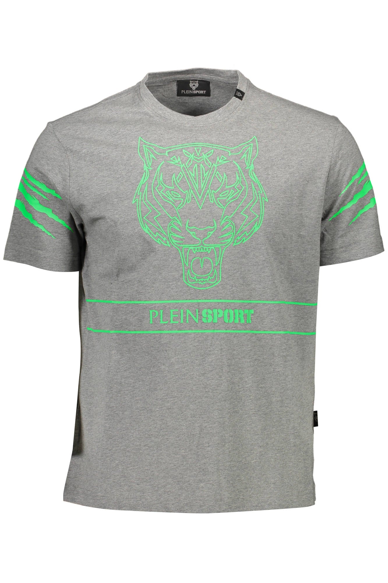 "PLEIN SPORT T-SHIRT MANICHE CORTE UOMO GRIGIO"