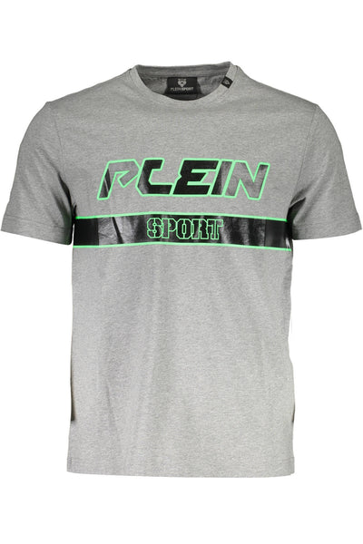 "PLEIN SPORT T-SHIRT MANICHE CORTE UOMO GRIGIO"