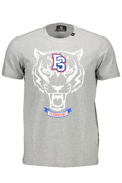 "PLEIN SPORT T-SHIRT MANICHE CORTE UOMO GRIGIO"