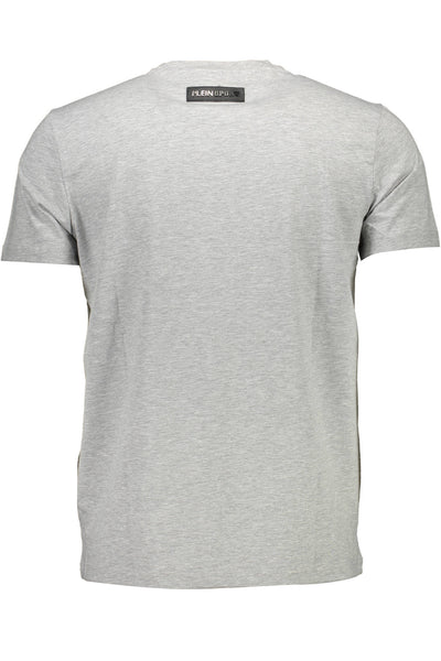 "PLEIN SPORT T-SHIRT MANICHE CORTE UOMO GRIGIO"