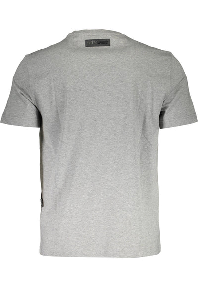"PLEIN SPORT T-SHIRT MANICHE CORTE UOMO GRIGIO"