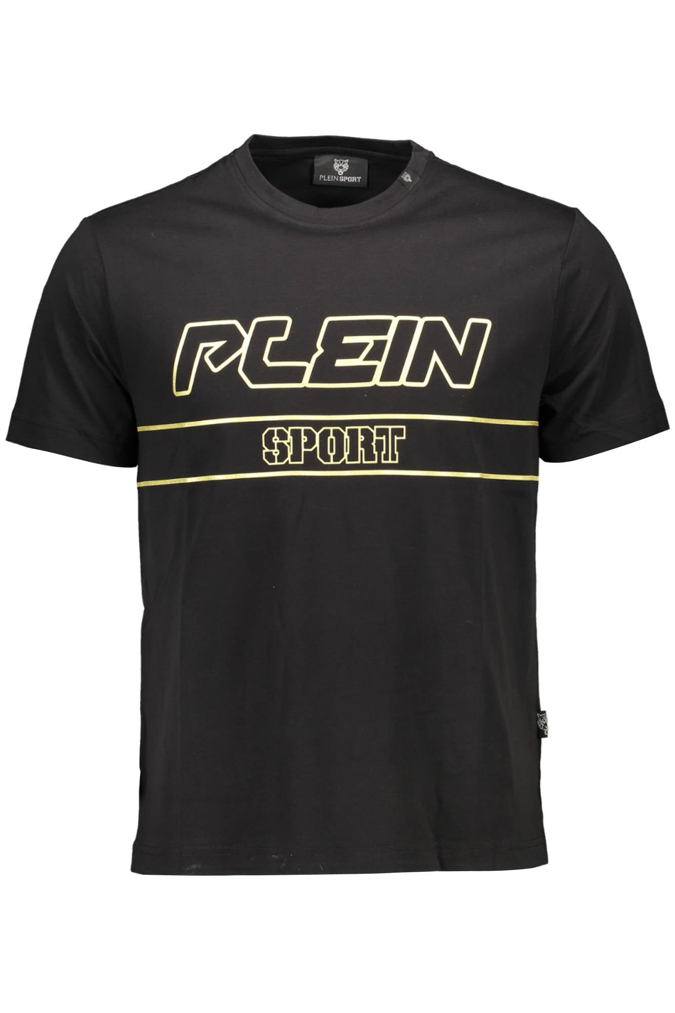 "PLEIN SPORT T-SHIRT MANICHE CORTE UOMO NERO"