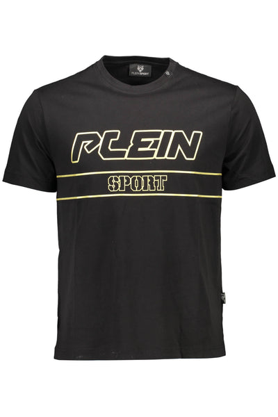 "PLEIN SPORT T-SHIRT MANICHE CORTE UOMO NERO"