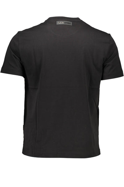"PLEIN SPORT T-SHIRT MANICHE CORTE UOMO NERO"