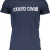 "ROBERTO CAVALLI T-SHIRT MANICHE CORTE UOMO BLU"