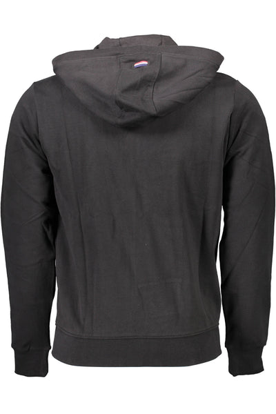 "U.S. POLO FELPA CON ZIP UOMO NERO"