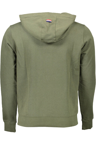 "U.S. POLO FELPA CON ZIP UOMO VERDE"